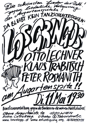 Flyer für Los Gringos (Grafik © 2010 Raja Schwahn-Reichmann)
