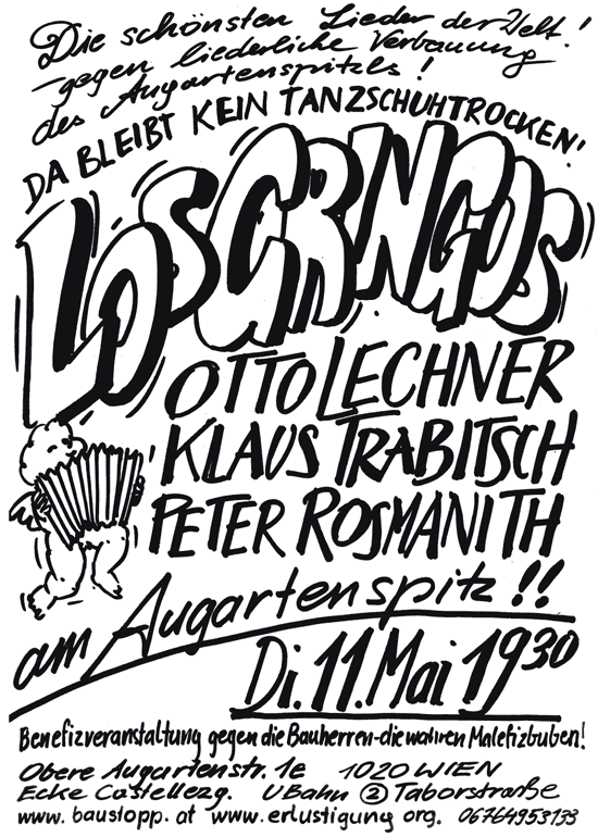 Flyer für Los Gringos (Grafik © 2010 Raja Schwahn-Reichmann)
